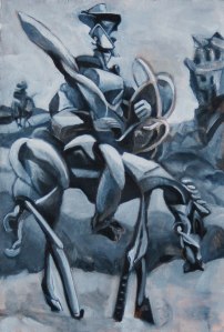 Don Quixote in Black & White #1 2012, 18"x 14"