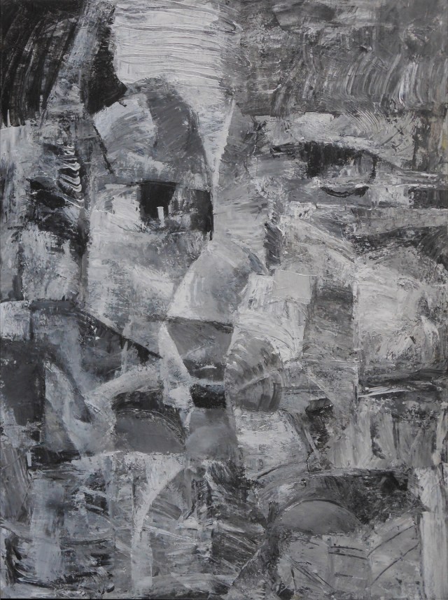 Cubist Portrait #3,   2014 acrylic on canvas,  40x30"