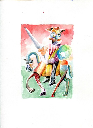 What's Done Is Done  2014 watercolor on paper 7"x 5"