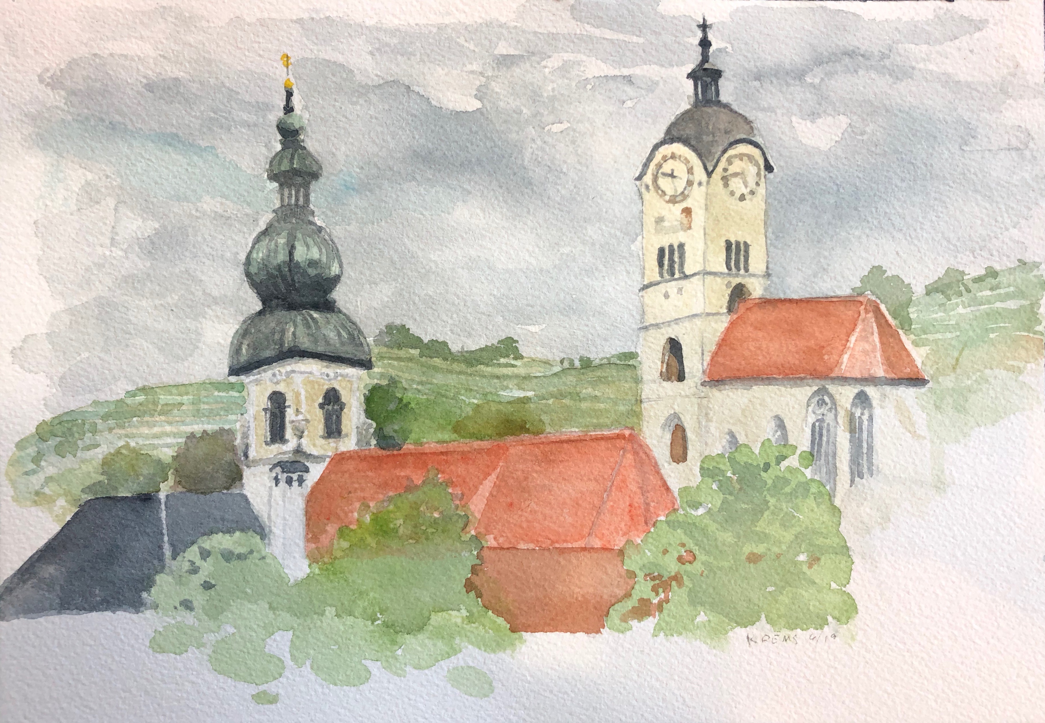 View of Koems From The Danube